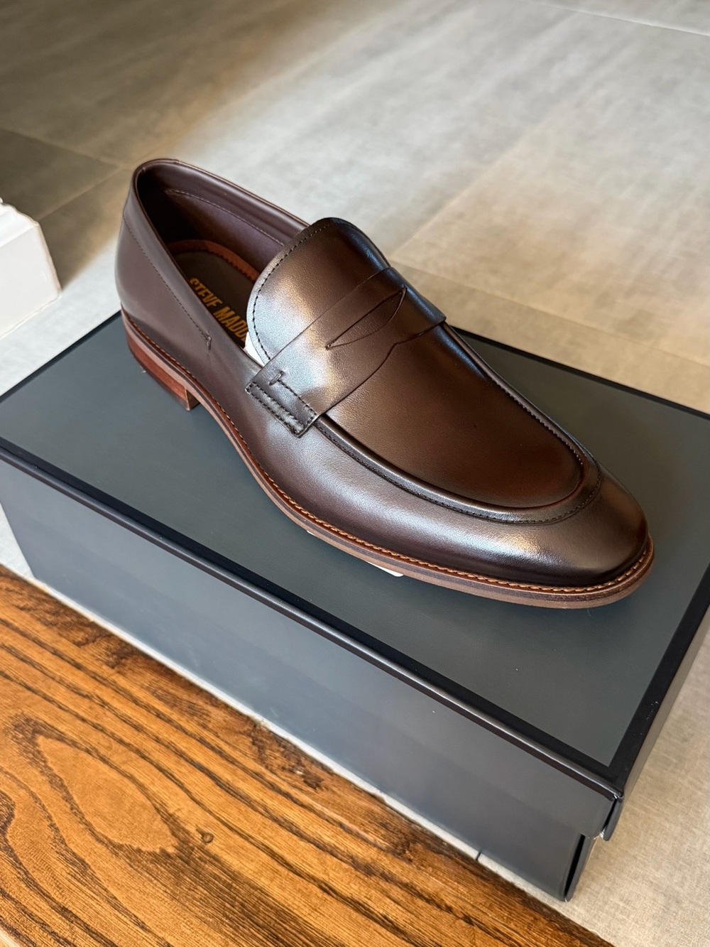Steve Madden LIGHTNING BROWN LEATHER